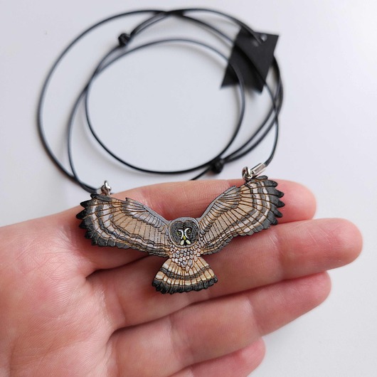 naszyjniki - inne Naszyjnik Puszczyk Mszarny