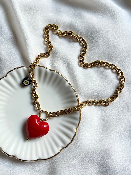 wisiory Naszyjnik z Sercem