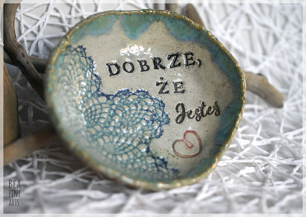 pojemniki na biżuterię Dobrze że jesteś - miseczka na biżuterię, drobiazgi