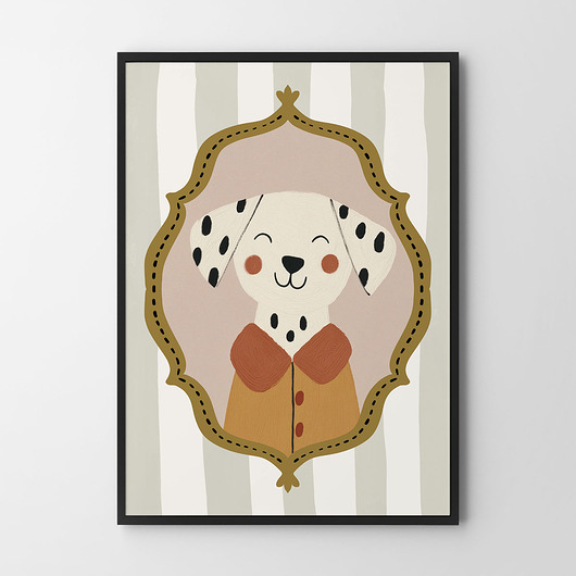 obrazy i plakaty do pokoju dziecięcego Dalmatyńczyk  - plakat dziecięcy