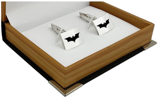Spinki do mankietów srebrne pr 925 BATMAN ślubne spinki