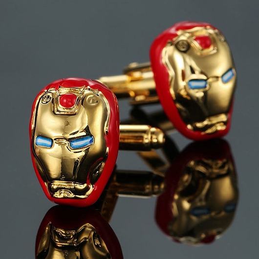 spinki do mankietów SPINKI DO MANKIETÓW koszuli MANKIETU iron man
