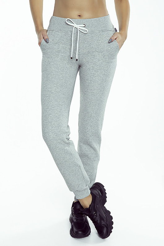 spodnie dresowe damskie Spodnie dresowe szare DRESS UP SOFT KARMIN