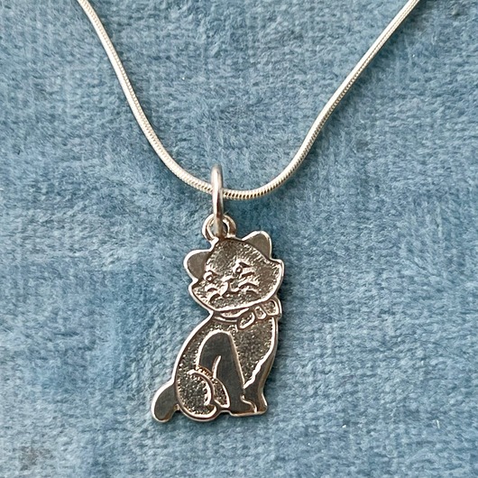 srebrne naszyjniki Naszyjnik srebrny kotek dla kotka - srebro 925