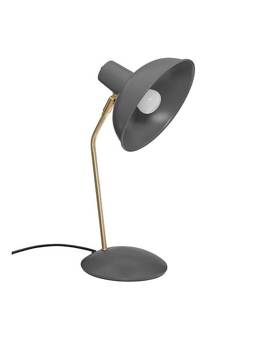 Lampa Biurkowa Metalowa Palm Szara MIA home
