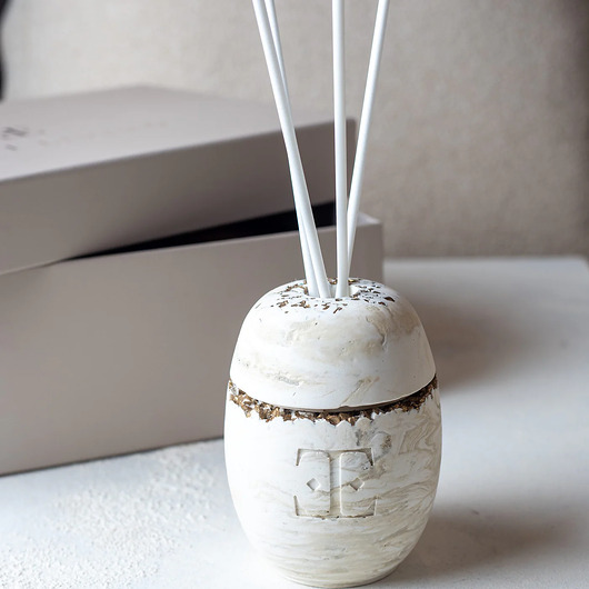 świeczniki i świece Dyfuzor w zestawie z patyczkami Gold Cinnamon Reed