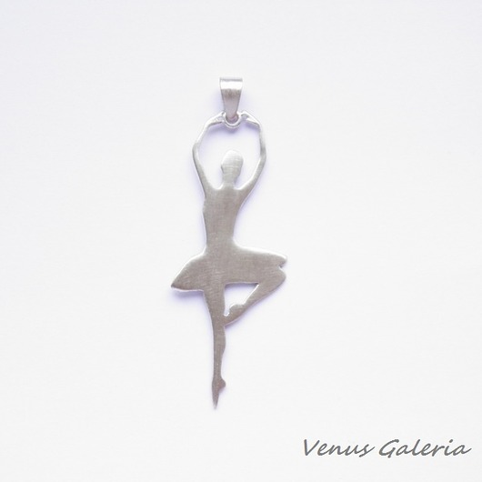 Wisiorek - Baletnica duża biała VENUS GALERIA