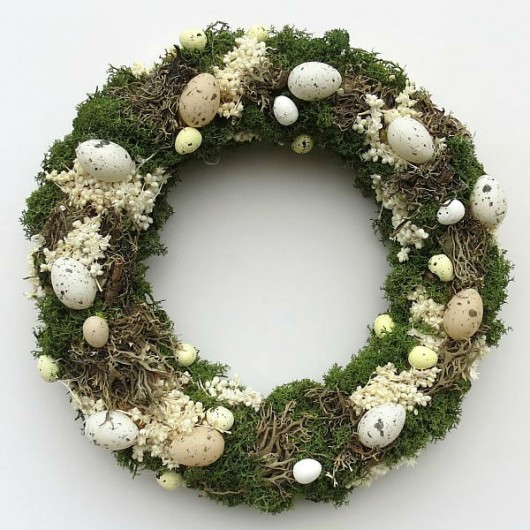 wianki wielkanocne Wianek leśny na mchu