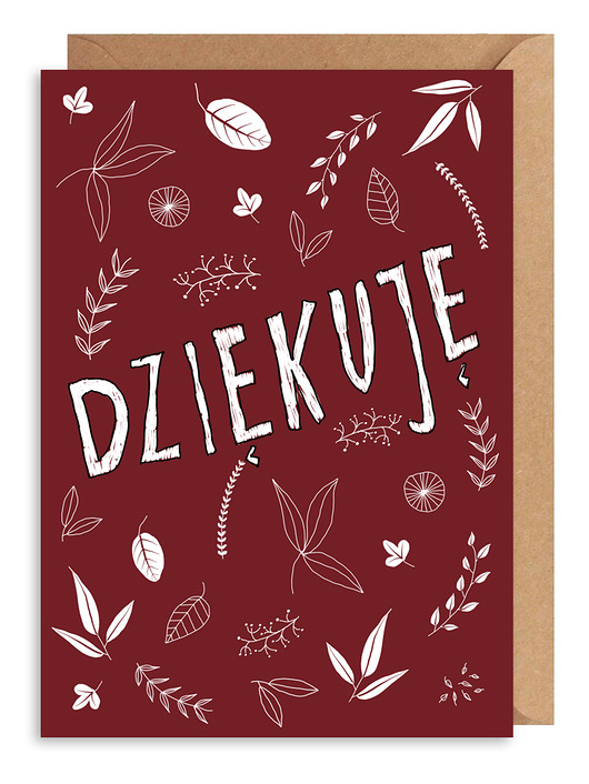 Kartka okazjonalna Dziękuję Gosia Sendlewska