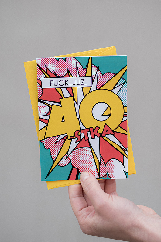 kartki okolicznościowe - wydruki KARTKA URODZINOWA 40STKA