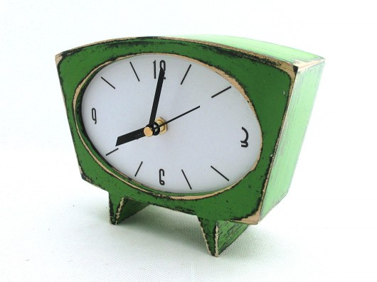 zegarek Sixty zielony Clock Wood Studio