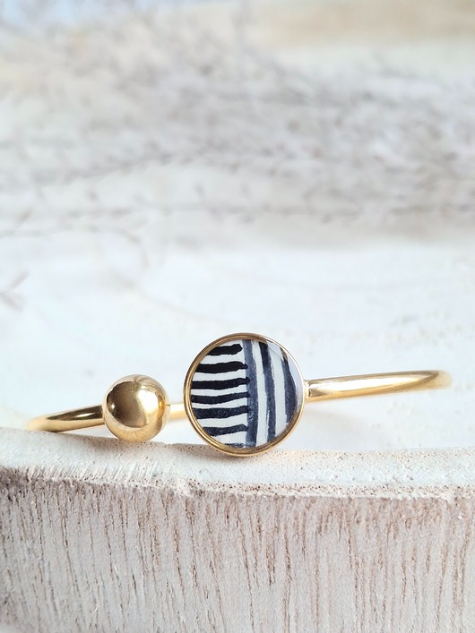 bransoletki z żywicy Bransoletka z kolekcji Zebra