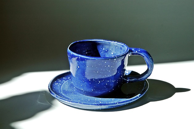 Galaktyczna, granatowa filiżanka do espresso Ceramiczności