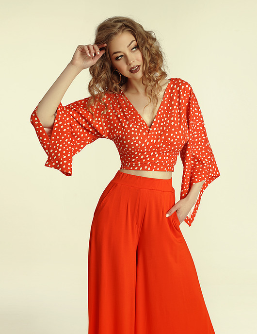 Bluzka Salsa - carnaval print MADNEZZ