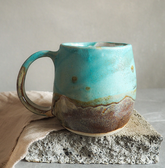 kubki Kubek 450ml turkusowy kolekcja EMERALD