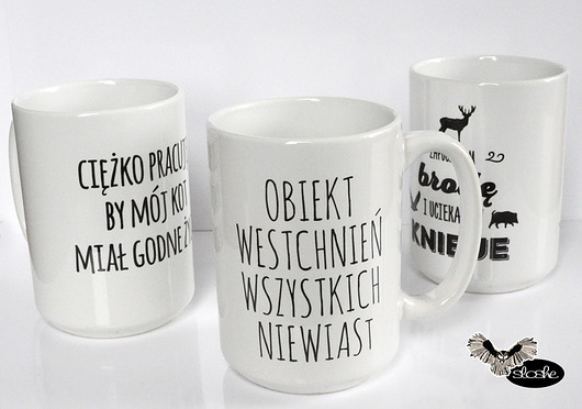 Obiekt westchnień wszystkich niewiast, kubek Sowia Aleja