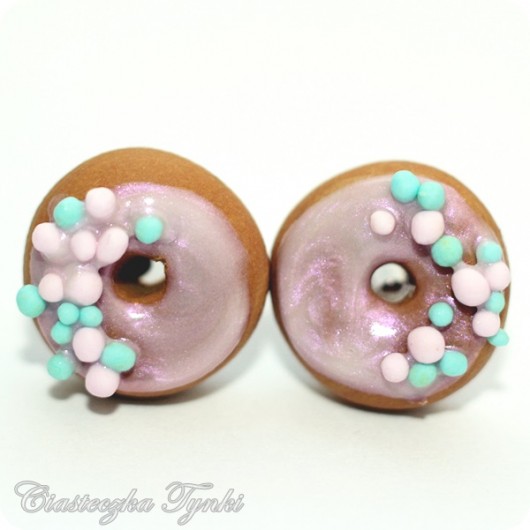 kolczyki donuty ciasteczkatynki