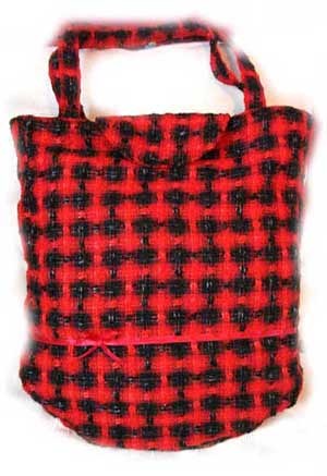 torebka TWEED RED AvA