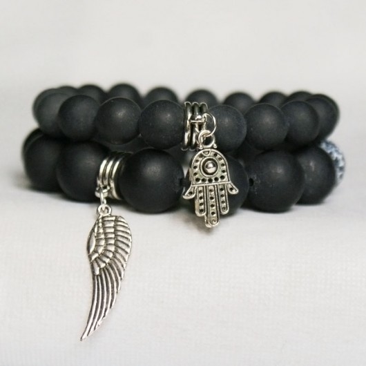 KOMPLET czarny matowy BLACK STONE kaktusia