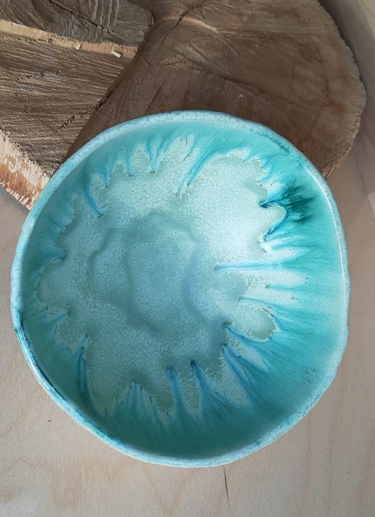 Miska ceramiczna- mięta DUET CERAMIKA