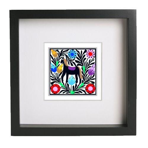 Little Horse for Good Luck (Art Paper Cutout ) na ludowo