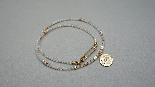 chokery Kamień księżycowy /choker/ mystic  - Szlachetna kolekcja