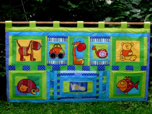 patchworkowa makatka KOLOROWA PRACOWNIA