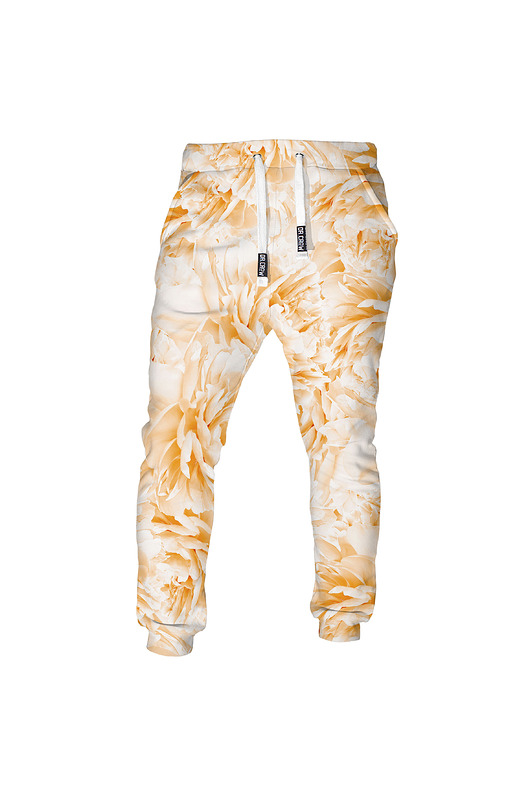 spodnie męskie DR.CROW Męskie Spodnie Fullprint Peonies Orange