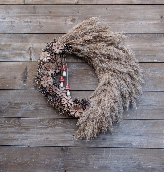wianki Wianek eko / boho /Kwiaty z szyszek DOSTĘPNY od ręki