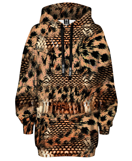 bluza z kapturem damska Bluza Oversize Tunika DR.CROW Cobra