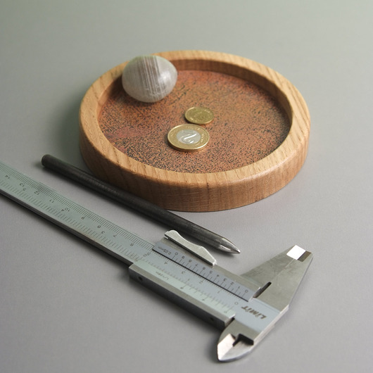 spinki do mankietów MOON oksydowana tacka- organizer na drobiazgi 12 cm (XIXVOO)