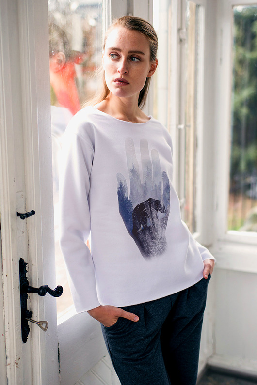 HAND BEAR Bluza Oversize GAU great as You