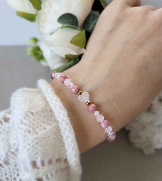 bransoletki z kamieni naturalnych MIŁOŚĆ i oczyszczenie z sercem