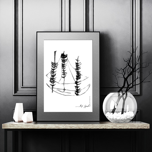 GRAFIKA 19 - statek Maja Gajewska