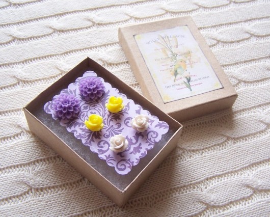 -50% Pretty Flowers (No6) - 3 pary kolczyków Not Only Paper