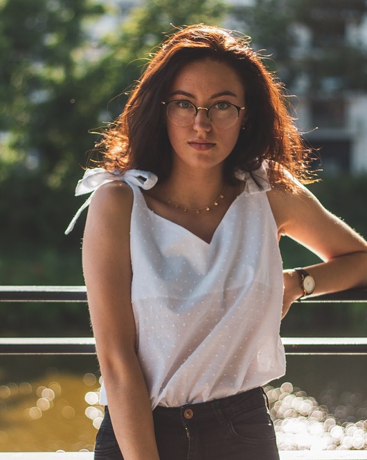 topy damskie Top Biały EVA