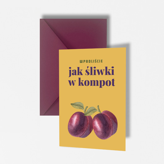 kartki okolicznościowe - wydruki Śmieszna kartka na ślub, jak śliwki w kompot