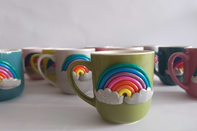 kubki Kubek z tęczą