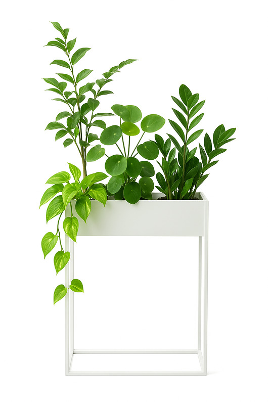 kwietniki Kwietnik Metalowy CUBO 80x60cm biały