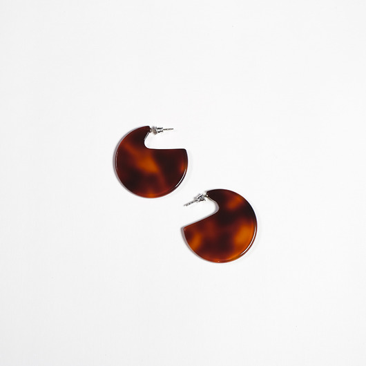 Kolczyki Peony w kolorze Dark Tortoise NINIco Jewelry