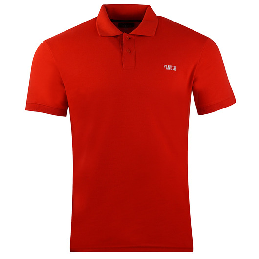 Czerwona Koszulka Polo Slim Fit Yanush