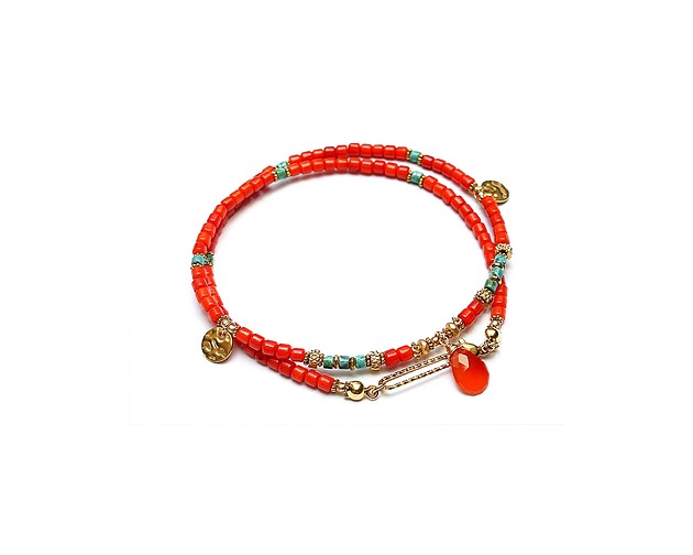 chokery Koral orange vol 5/choker/ 25.03.26 - Szlachetna kolekcja