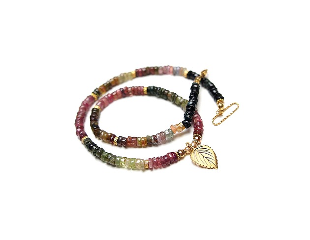 chokery Turmaliny /choker/ vol. 33  /07.02.25/- Szlachetna kolekcja