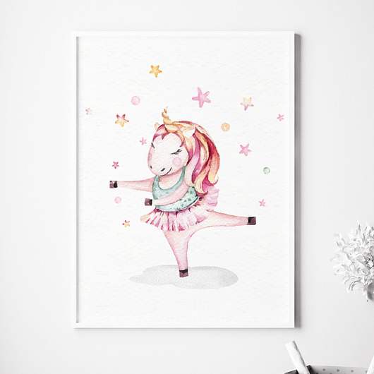 PLAKAT JEDNOROŻEC P045 Yoko Design