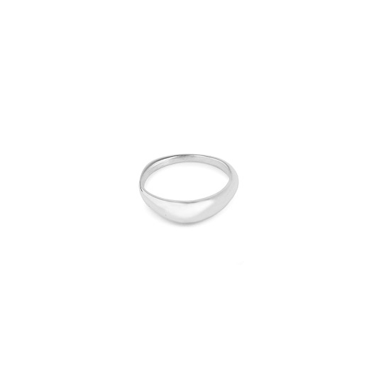 pierścionki - różne SMOOTH mini / glossy silver ring