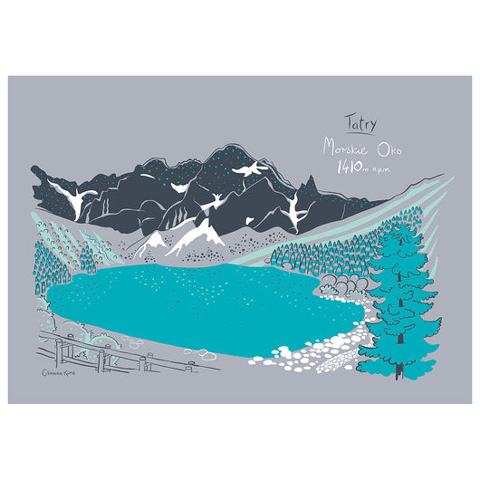 plakaty Plakat Tatry Morskie Oko Grań