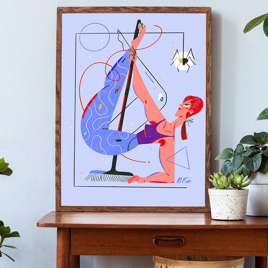 plakaty Plakat Broom Lady