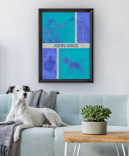 plakaty Plakat John Wick - fine art print