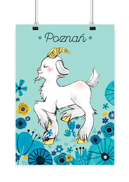 Plakat Poznań Koziołek LOVE POLAND DESIGN