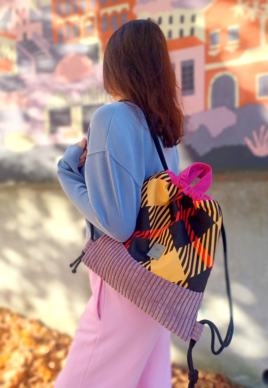 plecaki Kolorowy plecak worek damski York